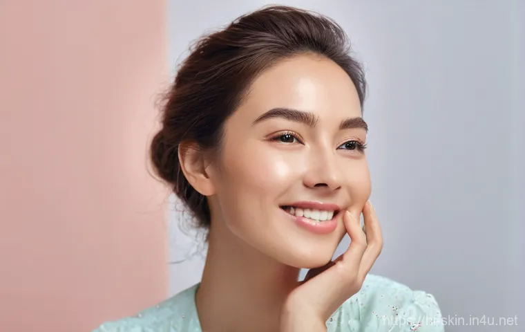 이중 세안 클렌징 팁 - **Prompt:** "A radiant woman, approximately 25-30 years old, standing in a well-lit bathroom, rinsin...