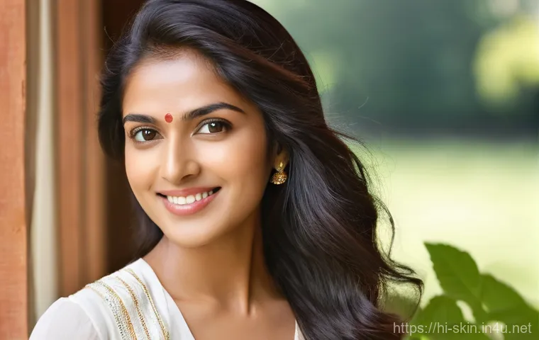 천연 성분 클렌저 추천 - **Prompt 2: Preparing Natural Skincare Ingredients**
    A smiling Indian woman, approximately 35-40...