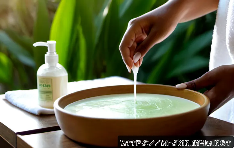 크림과 로션의 선택 기준 - Photorealistic skincare comparison on a clean sunlit bathroom counter, an Indian woman’s hands choos...